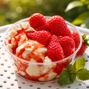 Aardbeien coupe